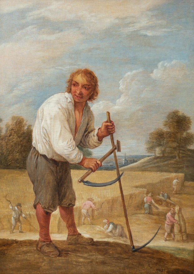 David Teniers the Younger - Peasants in a Cornfield - CLASSICARTWORKS