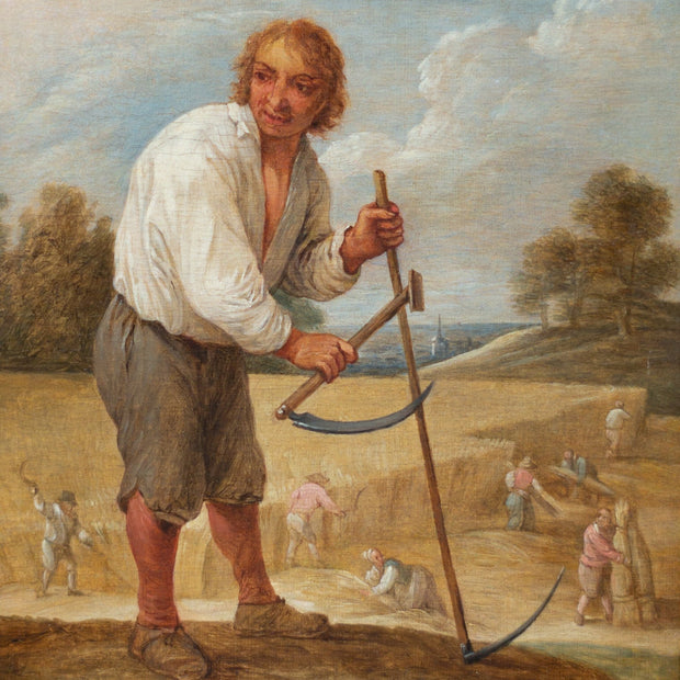 David Teniers the Younger - Peasants in a Cornfield - CLASSICARTWORKS