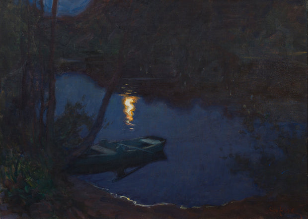 Ecke Hedberg - Månglitter (“Moon Glitter”), c. 1904–1905 - CLASSICARTWORKS