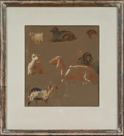 Egron Lundgren - Goats and Sheep in Various Poses, Cairo - CLASSICARTWORKS