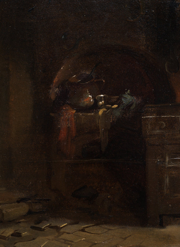 Egron Lundgren - Interior of a Kitchen, c. 1840 - CLASSICARTWORKS
