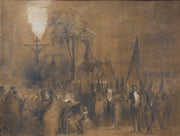 Egron Lundgren - Procession during Holy Week in Seville, Spain - CLASSICARTWORKS