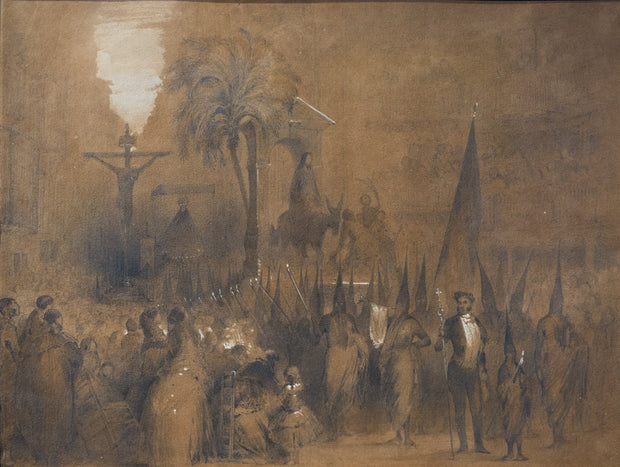 Egron Lundgren - Procession during Holy Week in Seville, Spain - CLASSICARTWORKS