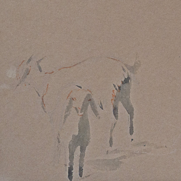 Egron Lundgren - Studies of Goat Heads and Figures, Cairo - CLASSICARTWORKS