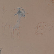 Egron Lundgren - Studies of Goat Heads and Figures, Cairo - CLASSICARTWORKS