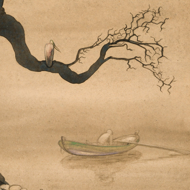 Einar Norelius - Rowing Figure in an Eerie Landscape, 1929 - CLASSICARTWORKS