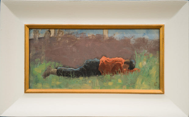 Elias Erdtman - Boy in a Meadow (1885)&nbsp; - CLASSICARTWORKS