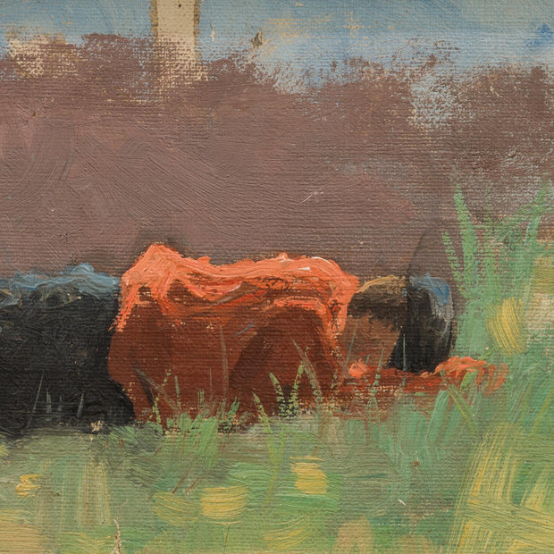 Elias Erdtman - Boy in a Meadow (1885)&nbsp; - CLASSICARTWORKS