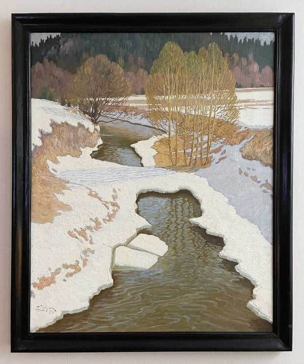 Emil Lindgren - Winter Stream, Early Spring - CLASSICARTWORKS