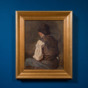 Emma Ekwall - Portrait of a Young Boy Seen from Behind - CLASSICARTWORKS