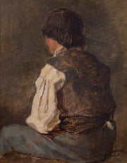 Emma Ekwall - Portrait of a Young Boy Seen from Behind - CLASSICARTWORKS