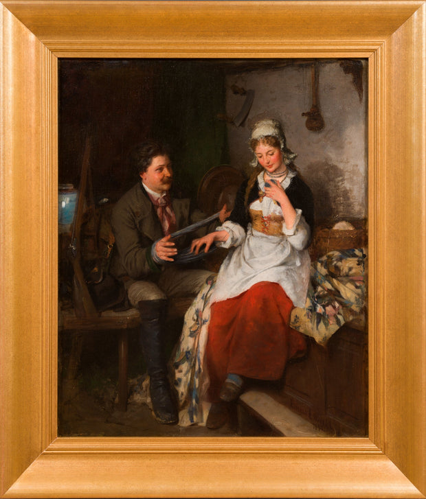 Emma Ekwall - The Wool Winder (1877) - CLASSICARTWORKS