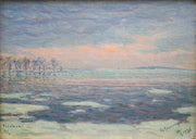 Erik Tryggelin - Winter Lake View from Vadstena, 1936 - CLASSICARTWORKS