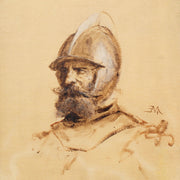 Ernest Meissonier - Head of a Soldier - CLASSICARTWORKS