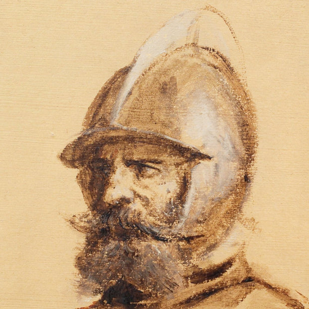 Ernest Meissonier - Head of a Soldier - CLASSICARTWORKS