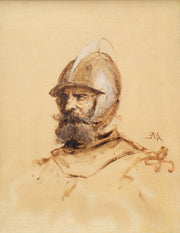 Ernest Meissonier - Head of a Soldier - CLASSICARTWORKS
