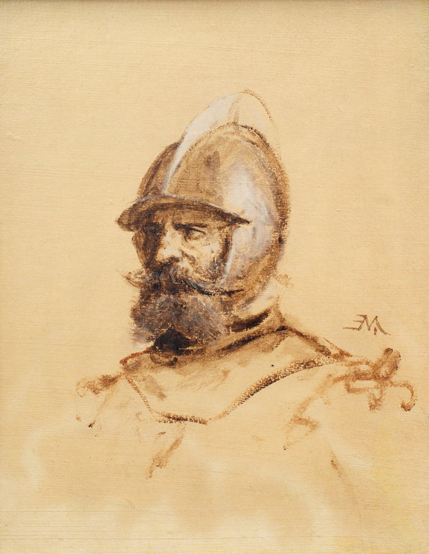 Ernest Meissonier - Head of a Soldier - CLASSICARTWORKS