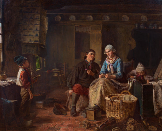 Ferdinand Fagerlin - Declaration of Love, 1866 - CLASSICARTWORKS