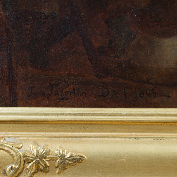 Ferdinand Fagerlin - Declaration of Love, 1866 - CLASSICARTWORKS