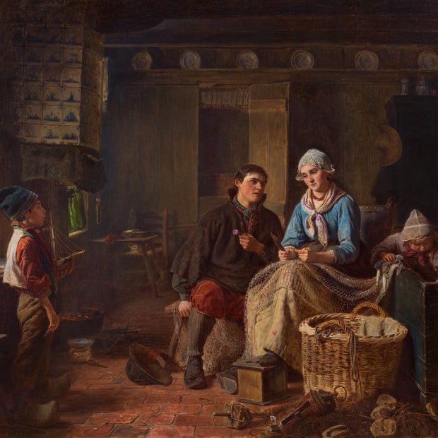 Ferdinand Fagerlin - Declaration of Love, 1866 - CLASSICARTWORKS