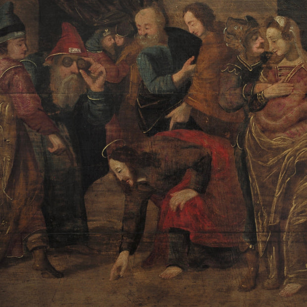 FOLLOWER OF FRANS FRANCKEN II - THE ADULTEROUS WOMAN - CLASSICARTWORKS