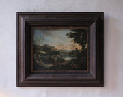 FOLLOWER OF JAN VAN HUYSUM - AN ITALIANATE RIVER LANDSCAPE - CLASSICARTWORKS