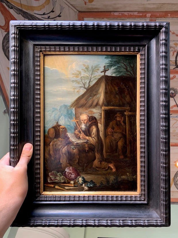 FOLLOWER OF JAN VAN STAVEREN - SAINT JEROME IN A LANDSCAPE - CLASSICARTWORKS