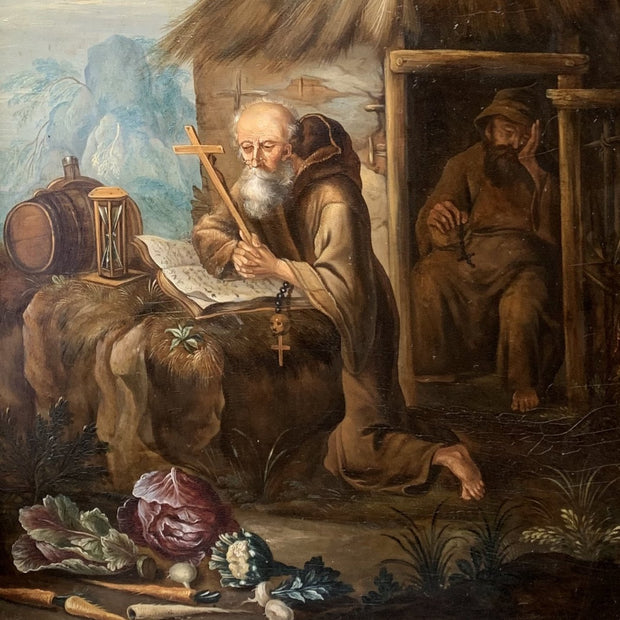 FOLLOWER OF JAN VAN STAVEREN - SAINT JEROME IN A LANDSCAPE - CLASSICARTWORKS