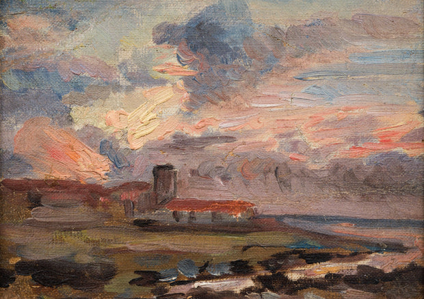 Georg Stoopendaal - Coastal Landscape with Dramatic Clouds - CLASSICARTWORKS