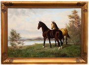 Gumme Åkermark - Two Horses in a Landscape - CLASSICARTWORKS