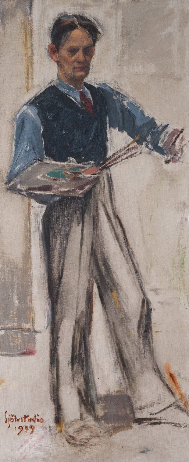 Gustaf Höglund - Självstudie (Self Study), 1939 - CLASSICARTWORKS