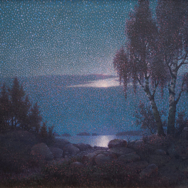 Harry Dahlström - Lake View in Moonlight - CLASSICARTWORKS