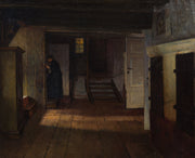 Henrik Nordenberg - Interior with Lady at the Staircase - CLASSICARTWORKS
