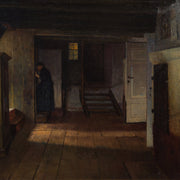 Henrik Nordenberg - Interior with Lady at the Staircase - CLASSICARTWORKS