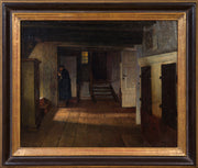 Henrik Nordenberg - Interior with Lady at the Staircase - CLASSICARTWORKS