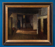 Henrik Nordenberg - Interior with Lady at the Staircase - CLASSICARTWORKS