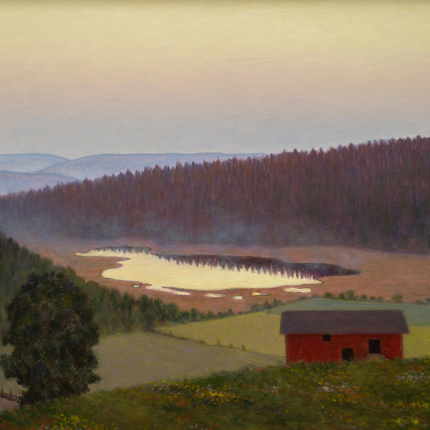 Hilding Werner - Landscape With a Red Barn - CLASSICARTWORKS