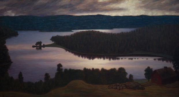 Hilding Werner - Moonlight Over Krokvattnet (near Glafsfjorden) - CLASSICARTWORKS