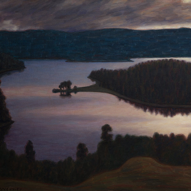 Hilding Werner - Moonlight Over Krokvattnet (near Glafsfjorden) - CLASSICARTWORKS