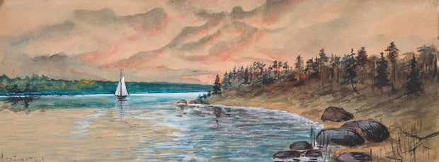 Hilding Werner - Solnedgång (Sunset), 1897 - CLASSICARTWORKS
