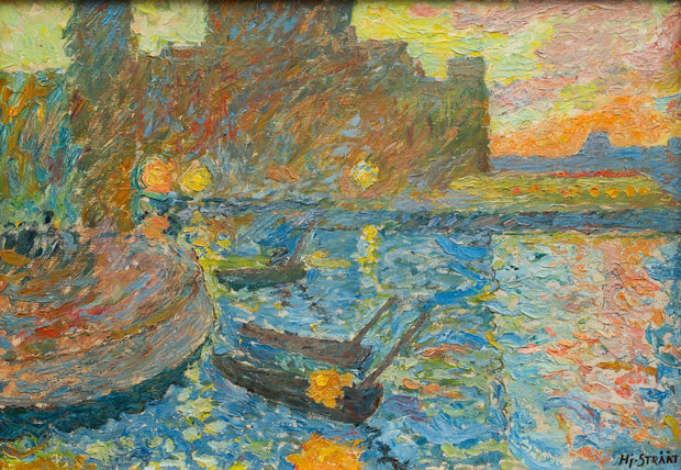 Hjalmar Strååt - View Over Strömparterren and the Royal Swedish Opera - CLASSICARTWORKS