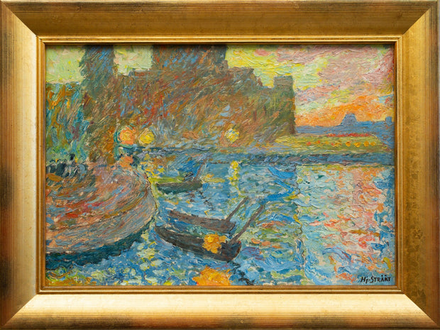 Hjalmar Strååt - View Over Strömparterren and the Royal Swedish Opera - CLASSICARTWORKS