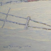 Impressionist Winter Landscape by Carl Johansson - CLASSICARTWORKS