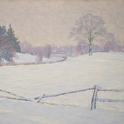 Impressionist Winter Landscape by Carl Johansson - CLASSICARTWORKS