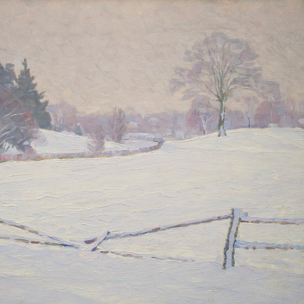 Impressionist Winter Landscape by Carl Johansson - CLASSICARTWORKS
