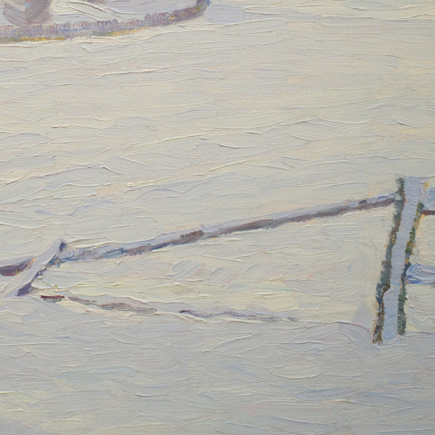 Impressionist Winter Landscape by Carl Johansson - CLASSICARTWORKS