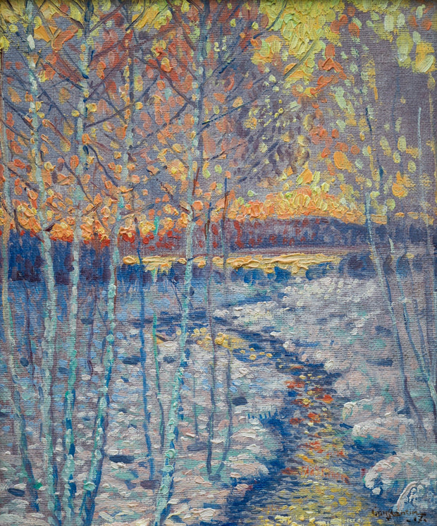 Ivan Constantin Johansson - When Winter Melts into Spring, 1917 - CLASSICARTWORKS