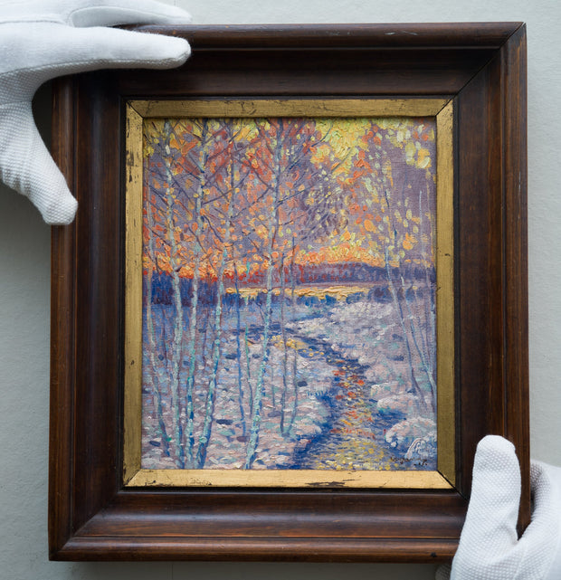Ivan Constantin Johansson - When Winter Melts into Spring, 1917 - CLASSICARTWORKS