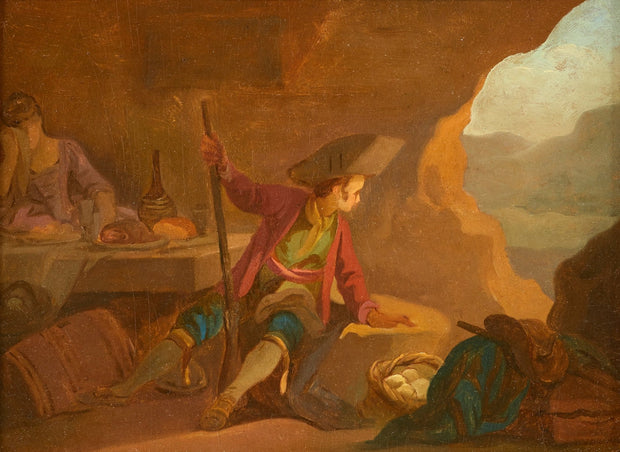 JOHAN EDVARD MANDELBERG - TRAVELERS IN A CAVE - CLASSICARTWORKS