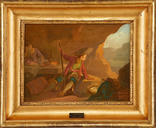 JOHAN EDVARD MANDELBERG - TRAVELERS IN A CAVE - CLASSICARTWORKS